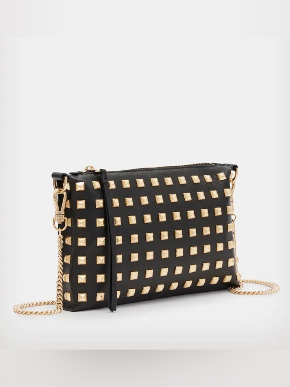 ALLSAINTS Eve Studded Leather Crossbody Bag